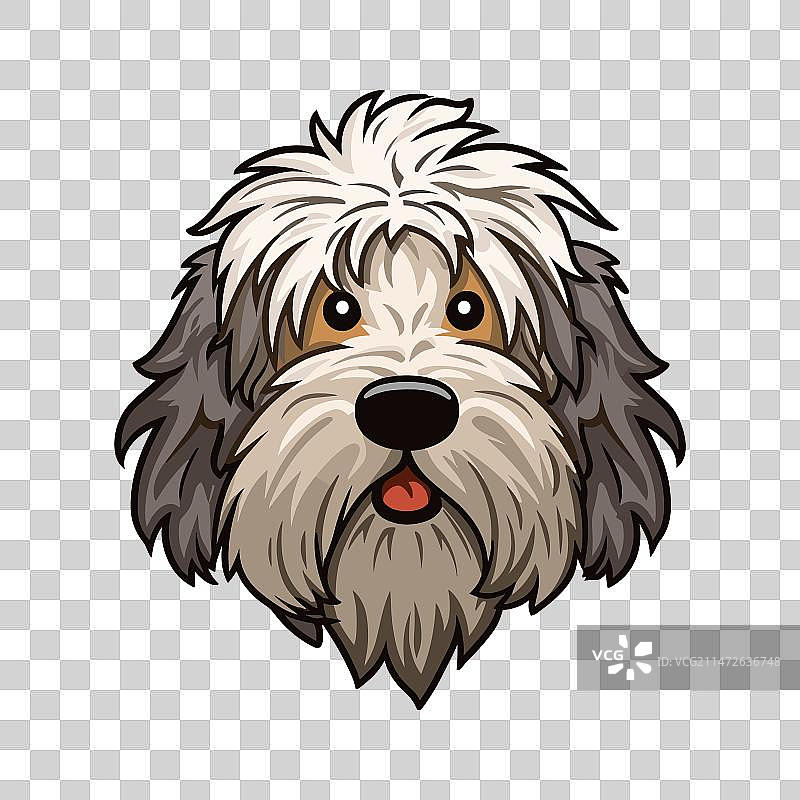 可爱卡通风格波利犬图片素材