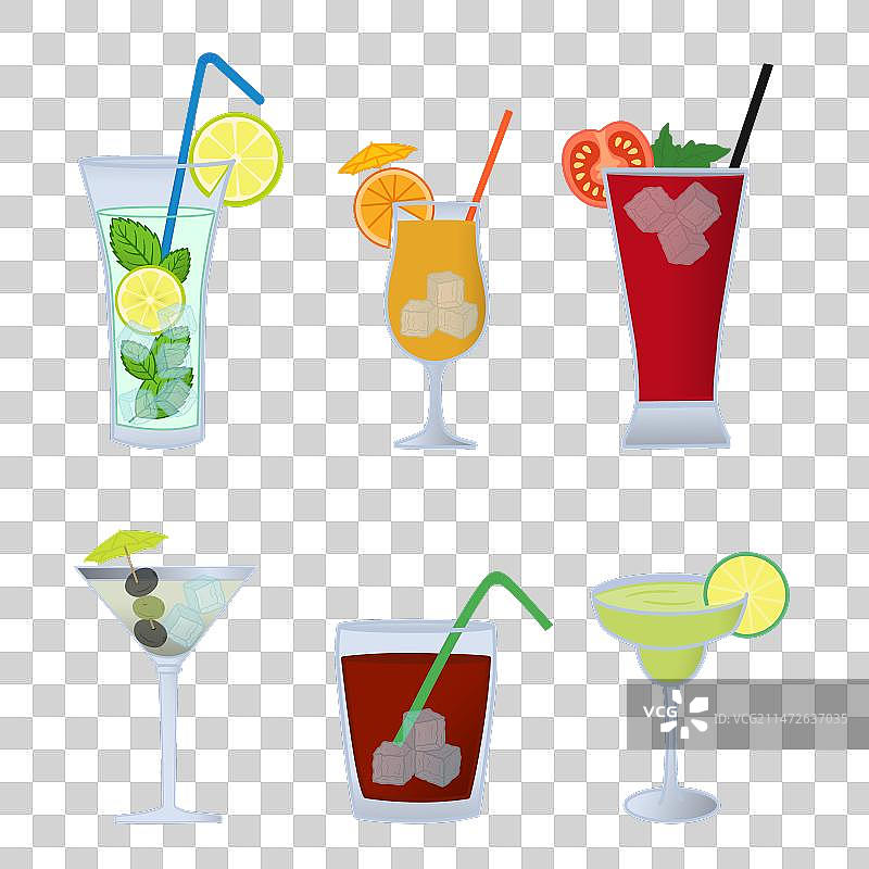 夏日鸡尾酒图片素材