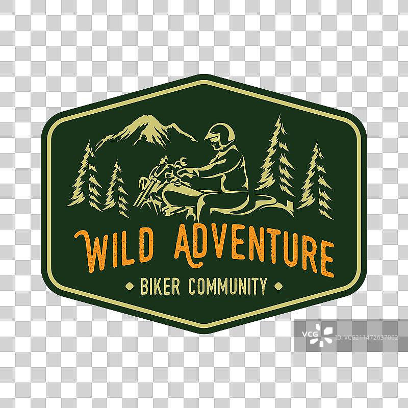 摩托车骑手Logo设计图片素材