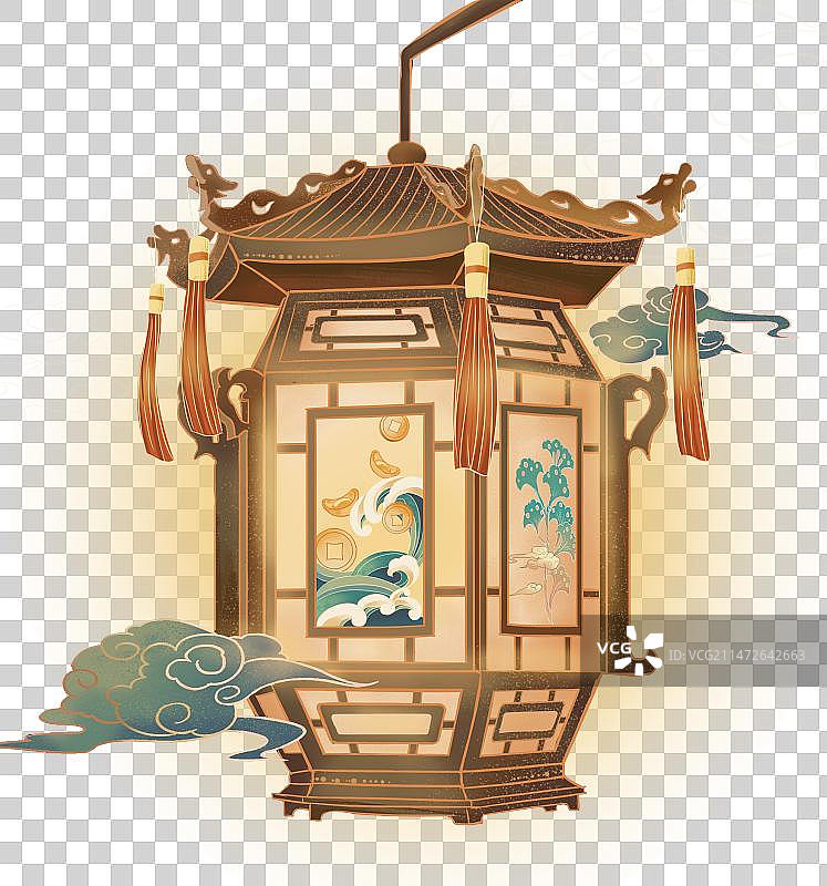 中式灯笼图片素材