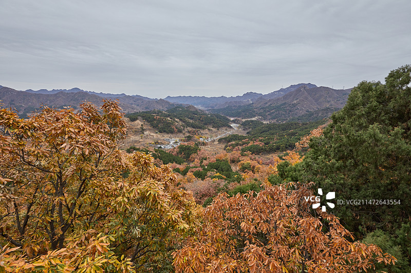 秋天的北京山区风景图片素材