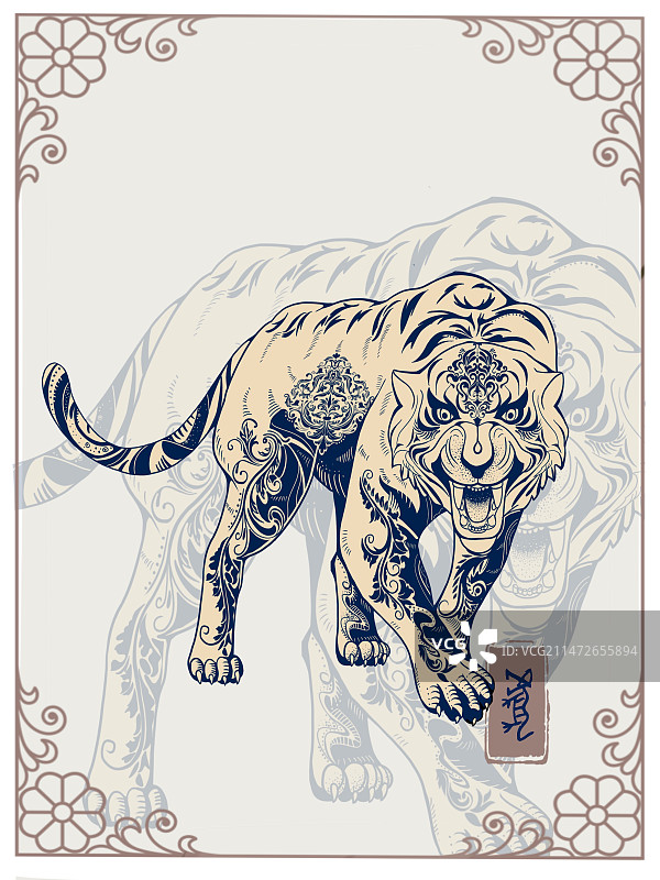 十二生肖虎图片素材