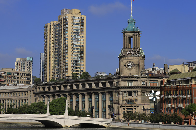 上海 古今同框图片素材