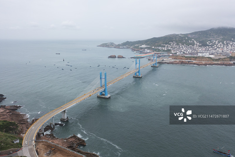 嵊山岛跨海大桥图片素材