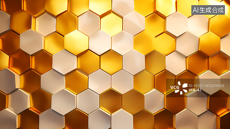 【AI数字艺术】蜂窝背景设计图片素材