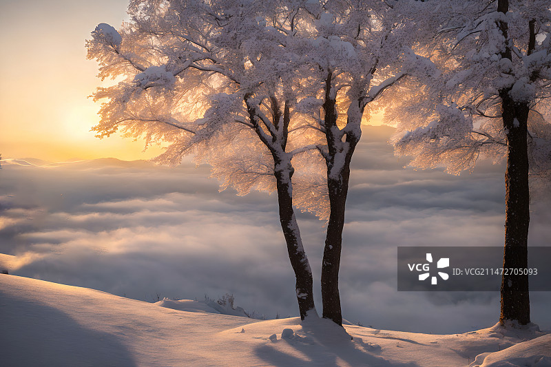 瑞雪纷飞图片素材