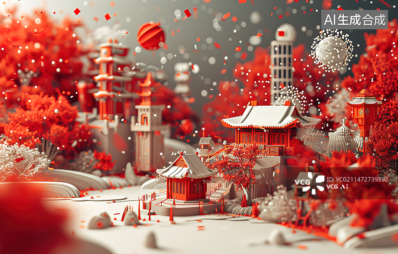 【AI数字艺术】除夕图片素材