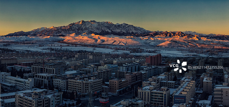 边城，不一样的民乐县城！图片素材