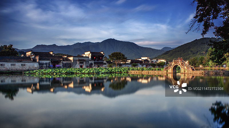 宏村南湖图片素材