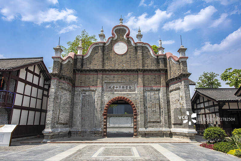 中国四川省成都青白江城厢古镇秀川书院图片素材