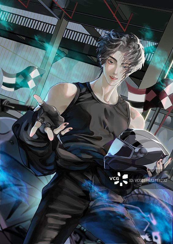 机车酷哥图片素材