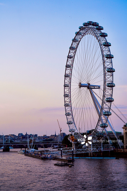 英国伦敦眼摩天轮图片素材