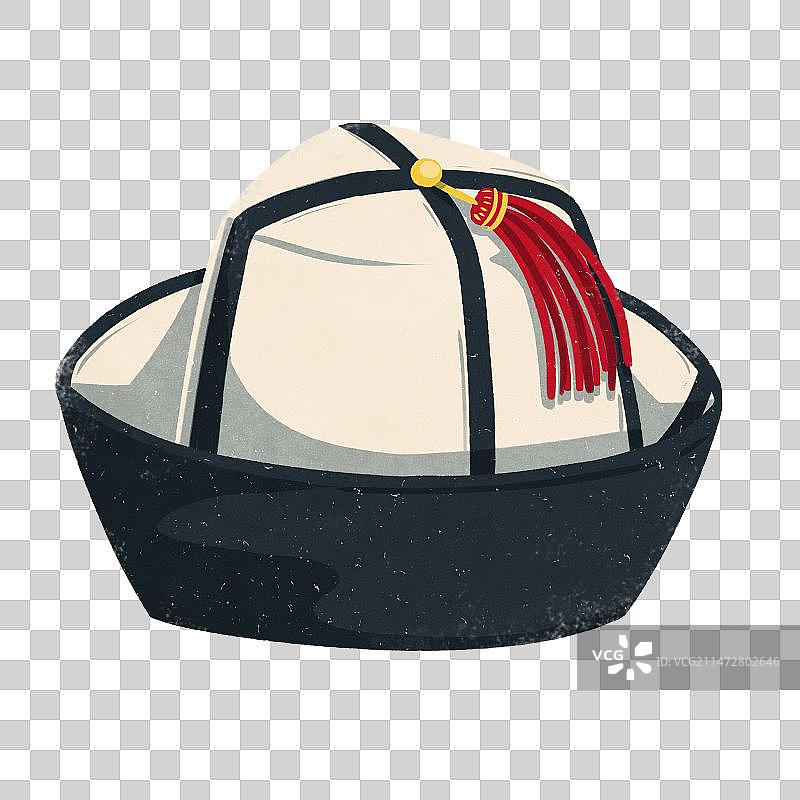 柯尔克孜族白毡帽图片素材