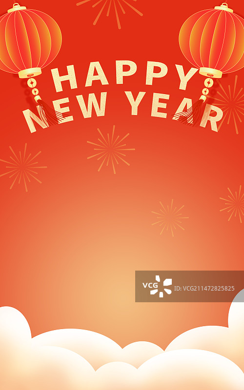 红色春节海报背景模板图片素材