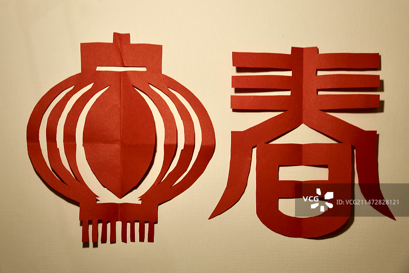 剪纸【春】图片素材