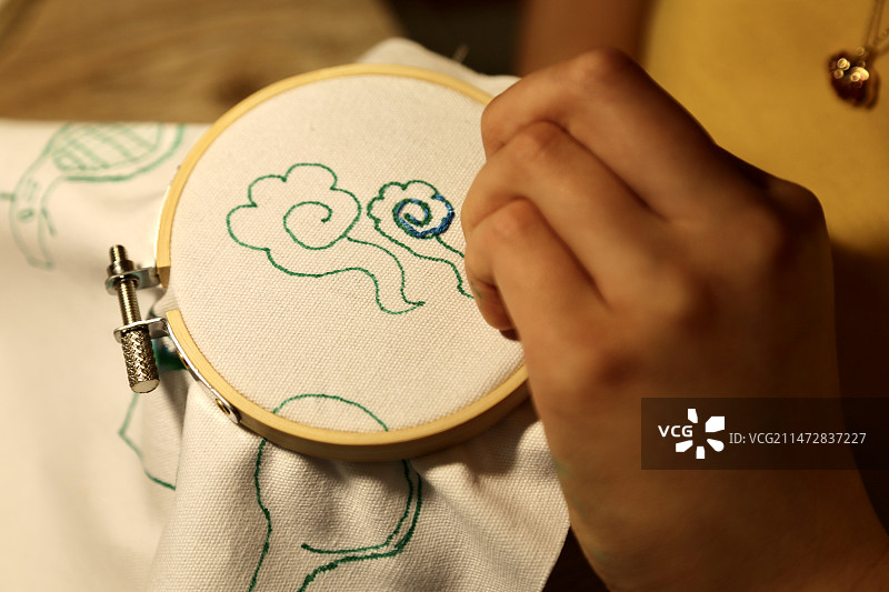 手工刺绣图片素材