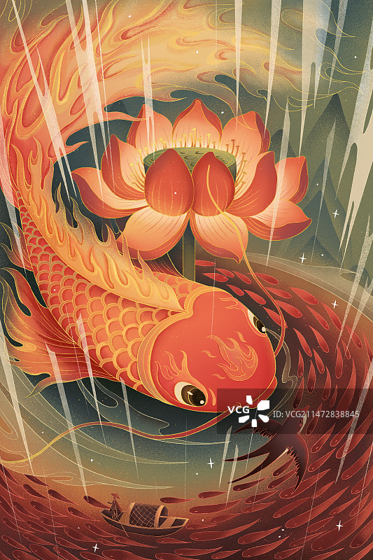 好运锦鲤图片素材