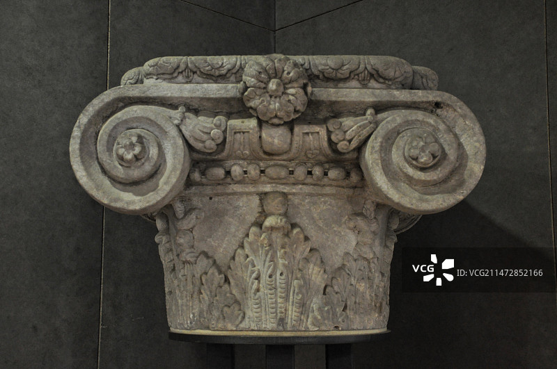 北京石刻艺术博物馆 清代爱奥尼柱式图片素材