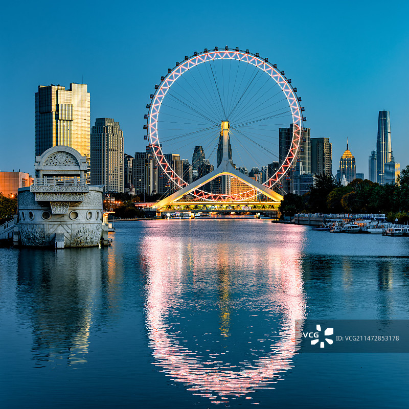 打卡天津之眼图片素材