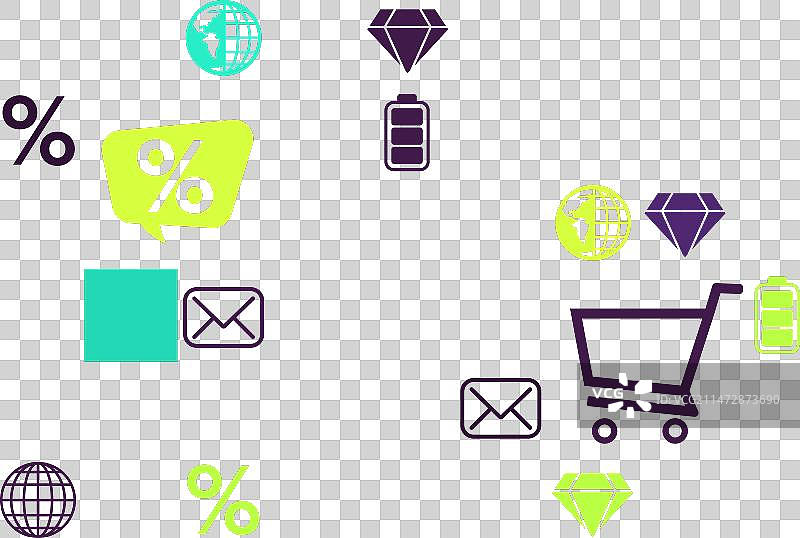 网络星期一促销无缝几何图案模板图片素材