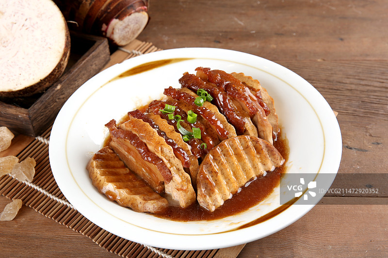 香芋扣肉预制菜成品中式菜图片素材