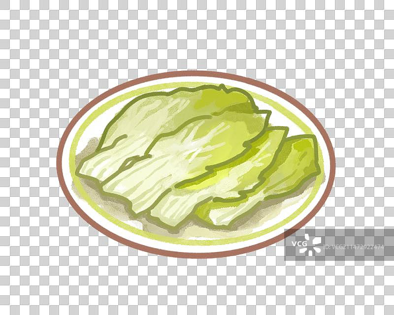 一盘白菜图片素材