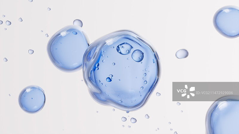 3D渲染生物精华分子图片素材