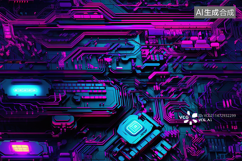 【AI数字艺术】计算机设备全帧拍摄图片素材