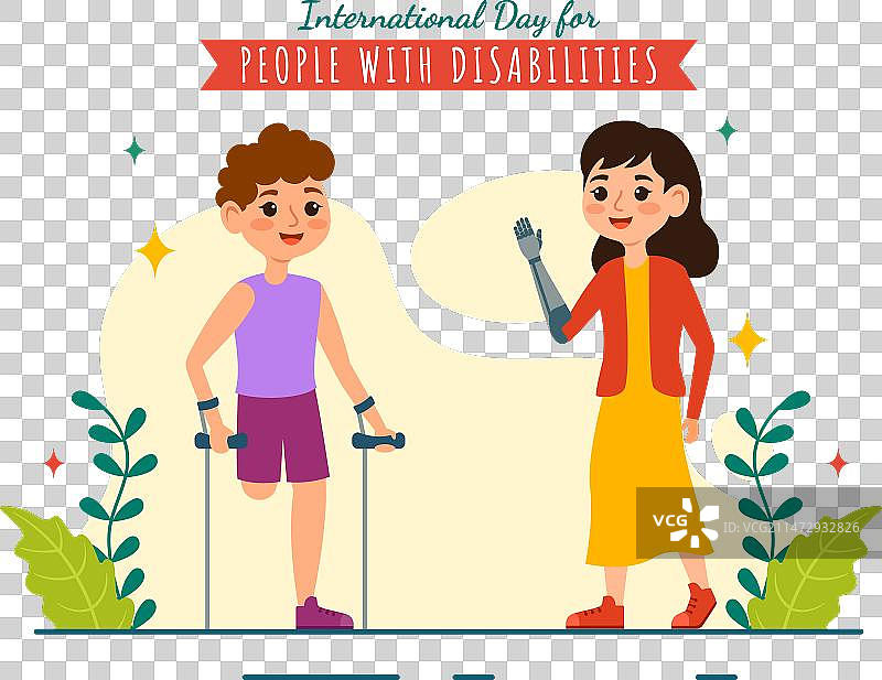 国际残疾人日图片素材