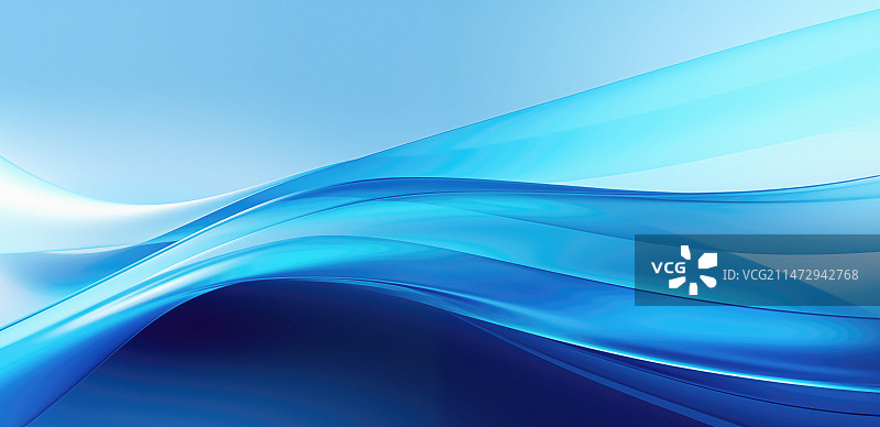 三维蓝色抽象布料背景图片素材