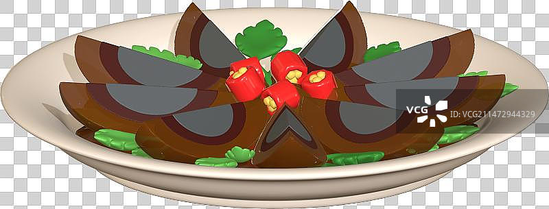 3D立体除夕夜美食吃年夜饭图片素材