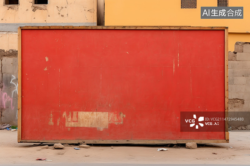 【AI数字艺术】红色砖墙全帧拍摄图片素材