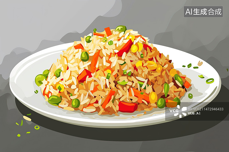 【AI数字艺术】桌上盘子里的意大利面特写镜头图片素材