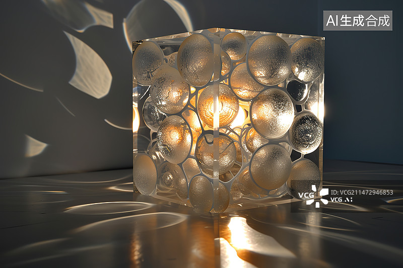 【AI数字艺术】桌子上的玻璃和玻璃特写镜头图片素材