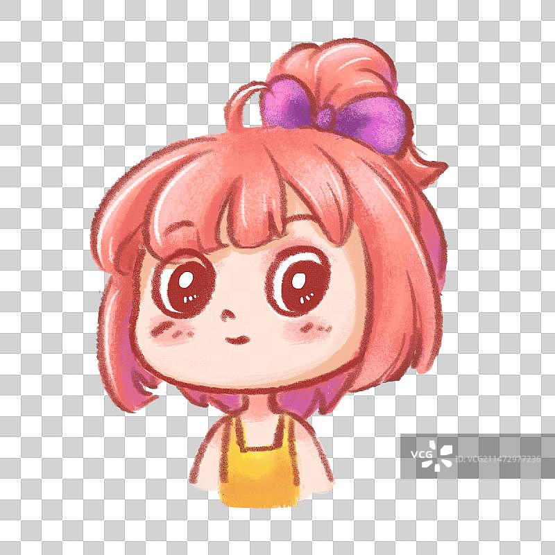 可爱女生头像图片素材