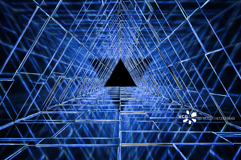 3D隧道科技感空间背景图片素材