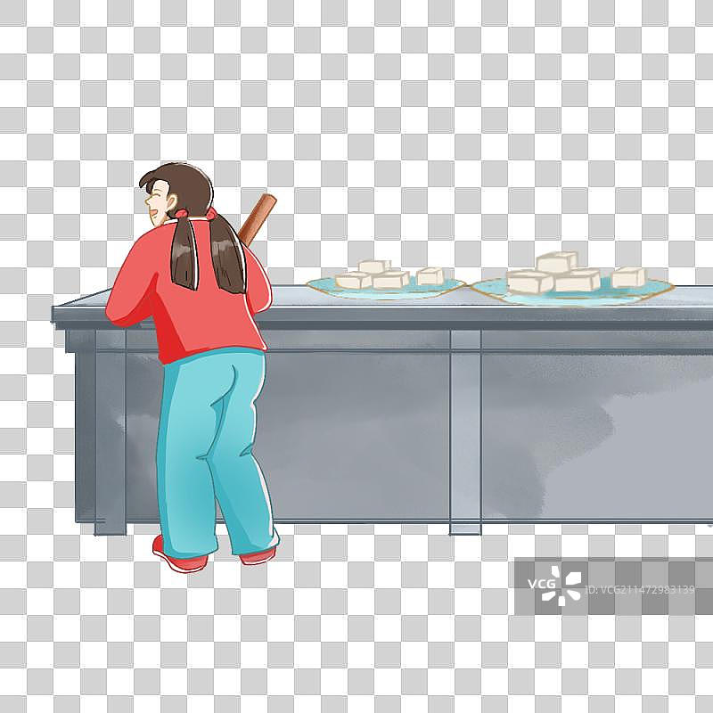 小女孩儿免扣元素图片素材