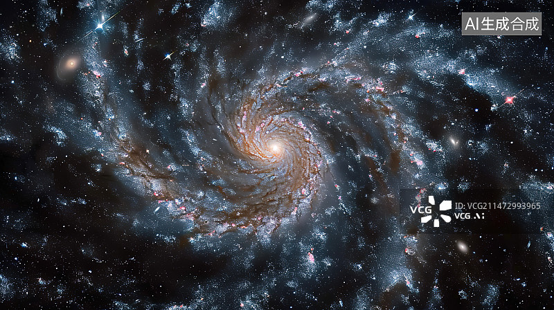 【AI数字艺术】夜空中星星的低角度观察图片素材