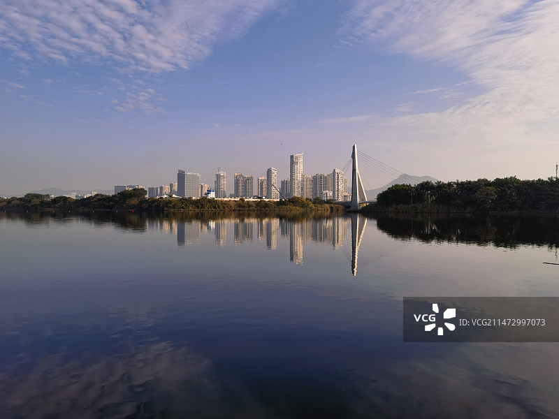 厦门集美远眺图片素材