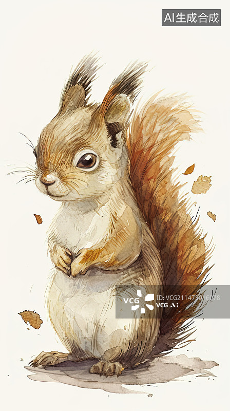 【AI数字艺术】松鼠图片素材