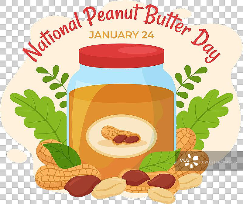 1月24日全国花生酱日与花生酱罐图片素材