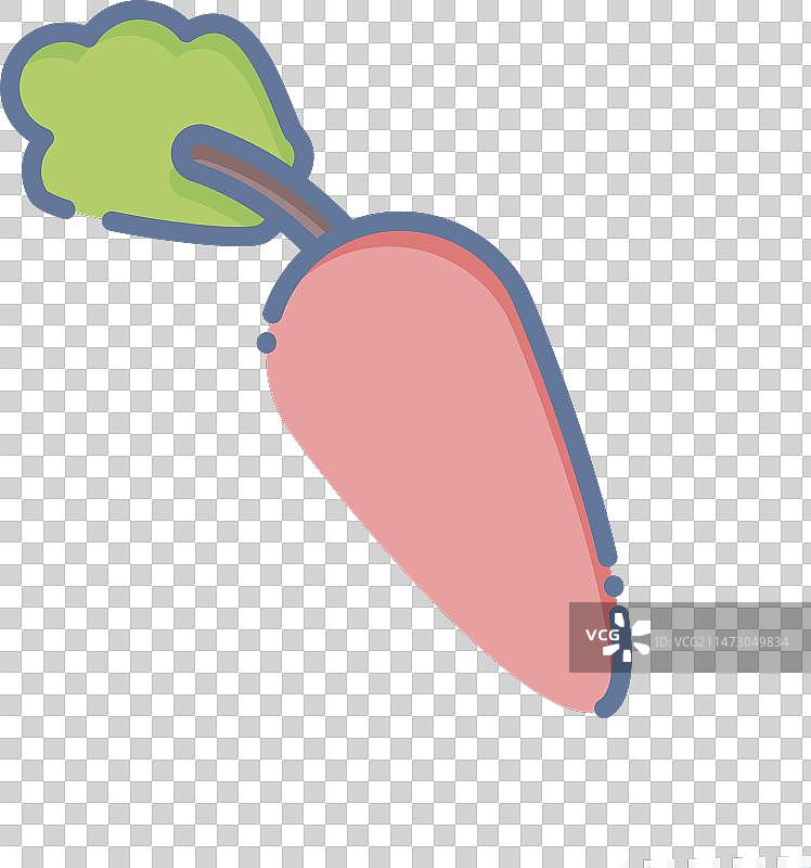 胡萝卜果蔬符号图标图片素材