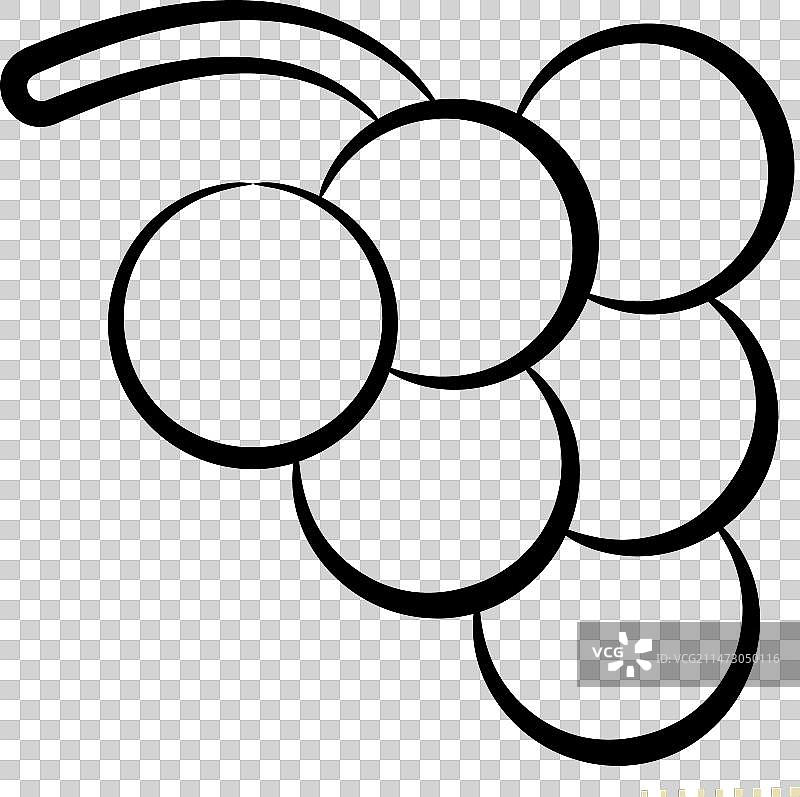 葡萄果蔬类图标图片素材