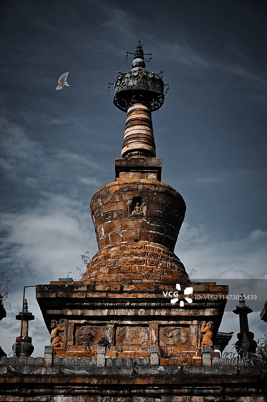 官渡古塔图片素材