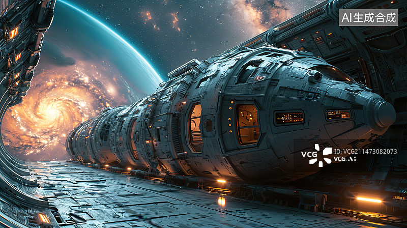 【AI数字艺术】夜晚的城市道路图片素材