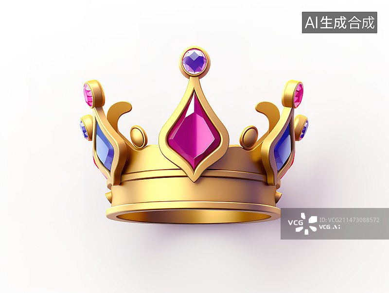 【AI数字艺术】皇冠特写图图片素材