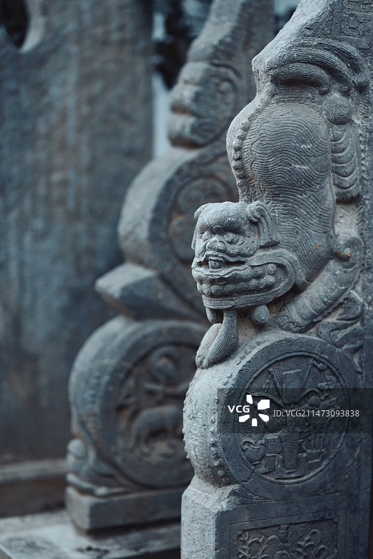 咸阳博物院-门挡石图片素材