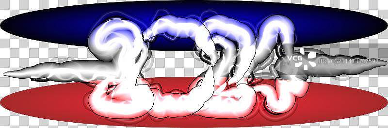 深天蓝色背景上的新年霓虹数字图片素材