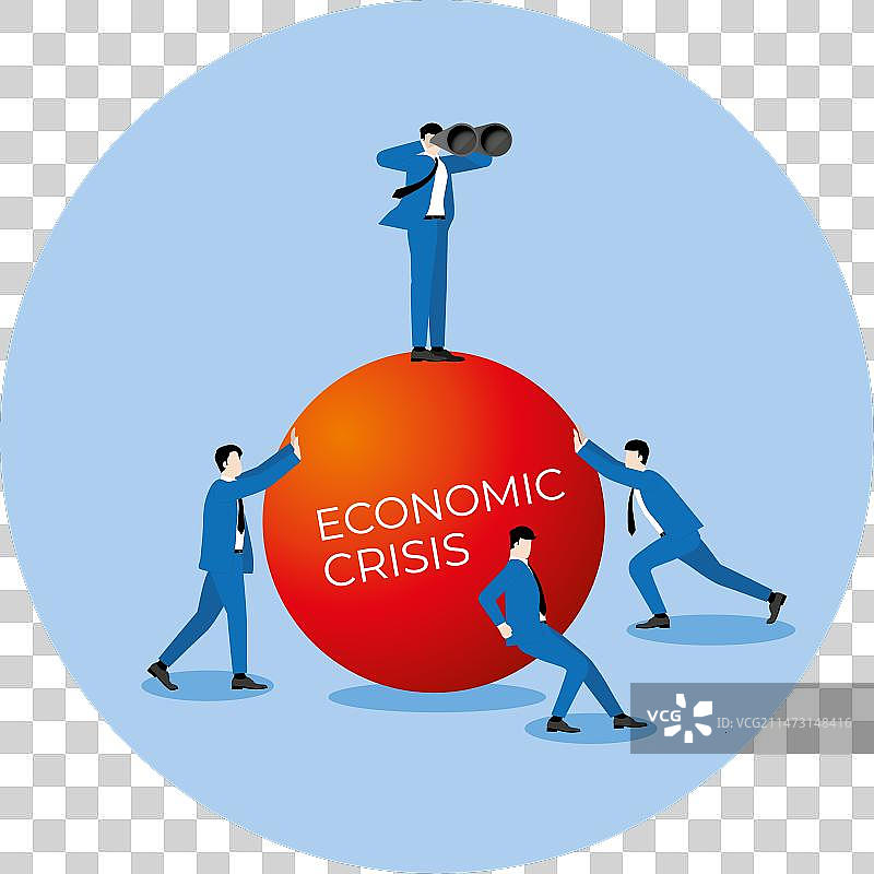 有远见的领导者和具有经济头脑的商业团队图片素材