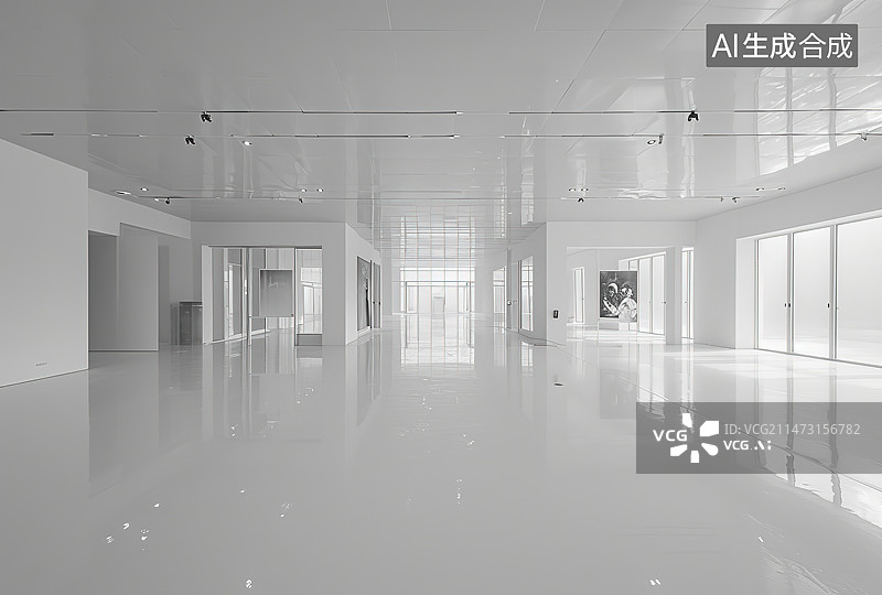 【AI数字艺术】现代城市建筑公共空间图片素材